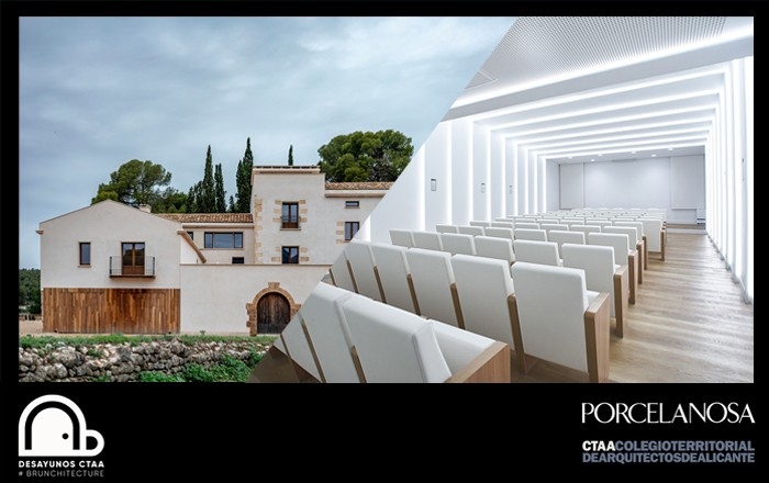 Conferencia Paco Picó (PiC Arquitectura) y Ciro Vidal junto a Ivo Vidal (Estudio VVV) + brunch CTAA en Porcelanosa Alcoy